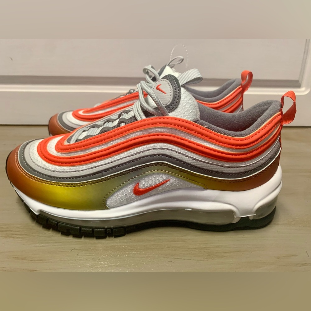 Nike Air Max 97 SE Shoes Metallic Red Bronze Size 4.5 Youth Women’s Sz 6 New